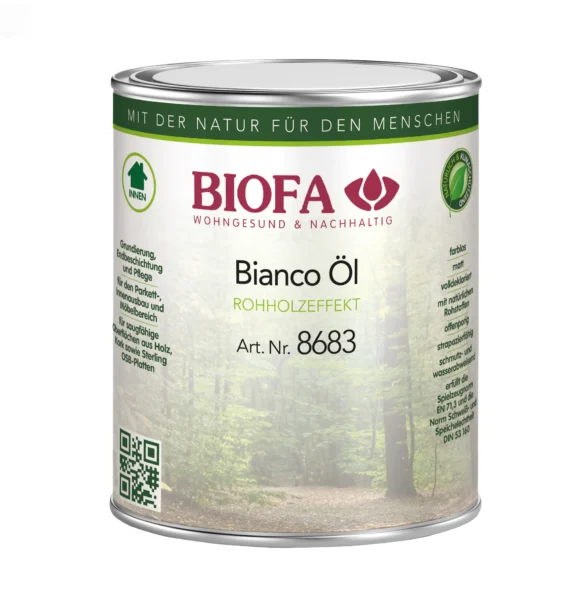 8683 Bianco Oil, efekt surowego drewna